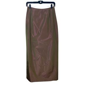 Harold's Vintage Long Skirt in Dusty Rose Olive Sz 6
